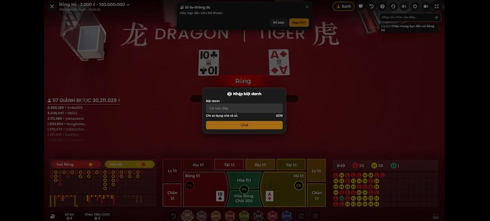 Bật mí mẹo chơi game rồng hổ Zo88