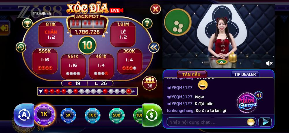 Bí quyết chơi xóc đĩa online đổi thưởng Zo88