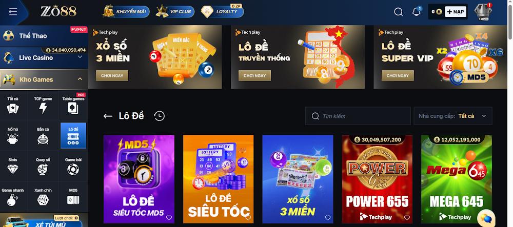 Giới thiệu về sảnh game Kingmaker Lottery Zo88