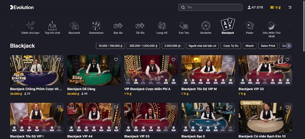 Khám phá game đối kháng Blackjack Zo88