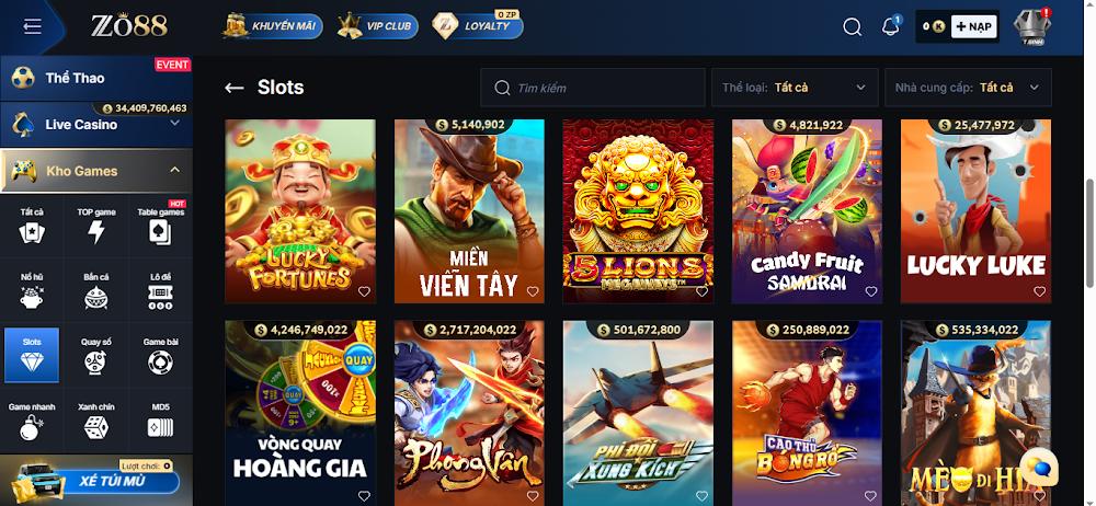 nổ hũ Mega Moolah Zo88