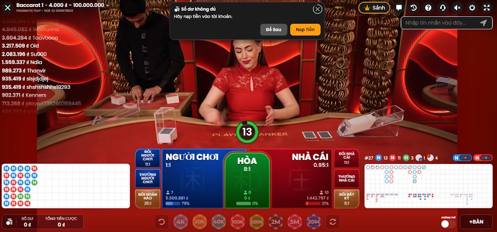 Tổng quan sảnh game sòng bài ON Casino Zo88